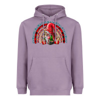 Lavender Christmas Gnome Heavyweight Hoodie - CowhideDigitalArt
