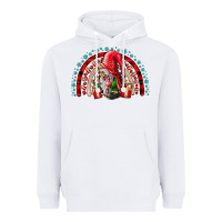 White Christmas Gnome Heavyweight Hoodie - CowhideDigitalArt