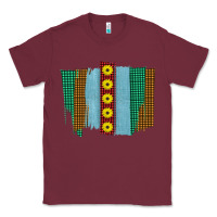 Burgundy Western Sunflower Farm Life Brush Strokes Classic Tee - Bettercallsaul