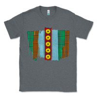 Charcoal Heather Western Sunflower Farm Life Brush Strokes Classic Tee - Bettercallsaul