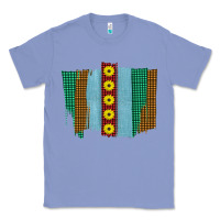 Colony Blue Western Sunflower Farm Life Brush Strokes Classic Tee - Bettercallsaul