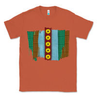 Copper Western Sunflower Farm Life Brush Strokes Classic Tee - Bettercallsaul