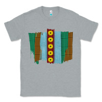 Heather Grey Western Sunflower Farm Life Brush Strokes Classic Tee - Bettercallsaul