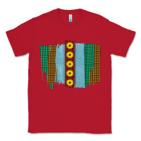 Red Western Sunflower Farm Life Brush Strokes Classic Tee - Bettercallsaul