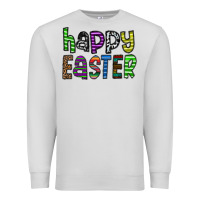 Dove Grey Happy Easter Premium Sweatshirt - CowhideDigitalArt