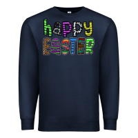 Navy Happy Easter Premium Sweatshirt - CowhideDigitalArt