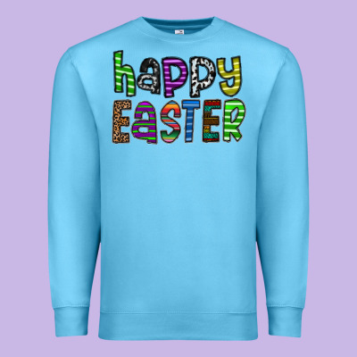 Happy Easter Premium Sweatshirt Designed By Cowhidedigitalart