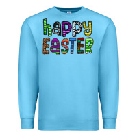 Ocean Blue Happy Easter Premium Sweatshirt - CowhideDigitalArt