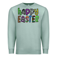 Seafoam Happy Easter Premium Sweatshirt - CowhideDigitalArt