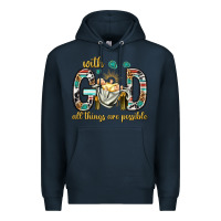Navy with god all things are possible with baby jesus bbs Premium Hoodie - BundleAndBundleShop