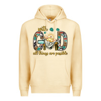 Pina Colada with god all things are possible with baby jesus bbs Premium Hoodie - BundleAndBundleShop