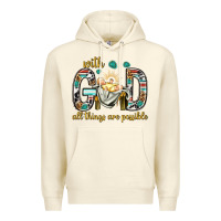 Sandshell with god all things are possible with baby jesus bbs Premium Hoodie - BundleAndBundleShop