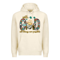 Tofu with god all things are possible with baby jesus bbs Premium Hoodie - BundleAndBundleShop