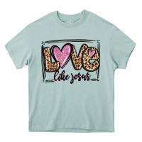Arona love like jesus Heavy Core Tee - MaliasSmallBusiness