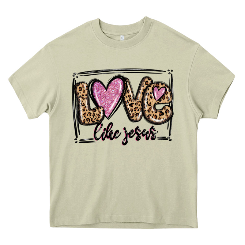 Love Like Jesus Heavy Core Tee by MaliasSmallBusiness | Teevron