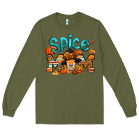 Army Green thanksgiving spice mom pilgrim cow Long Sleeve Tee - Jasminsmagicworld