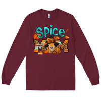 Burgundy thanksgiving spice mom pilgrim cow Long Sleeve Tee - Jasminsmagicworld