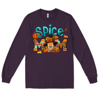 Plum thanksgiving spice mom pilgrim cow Long Sleeve Tee - Jasminsmagicworld