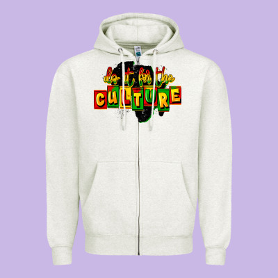Do It For The Culture Zipper Hoodie Designed By Fadigitalartstudio