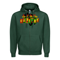 Sports Green do it for the culture Zipper Hoodie - FaDigitalArtStudio