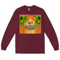 Burgundy sunshine on my mind Long Sleeve Tee - TumblerDesignByShophia