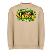 Mushroom St. Patrick's Day lips lucky Heavyweight Sweatshirt - HowdyJamesFarm