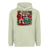 Matcha Ho Ho Ho Gnomes Heavyweight Hoodie - CowhideDigitalArt