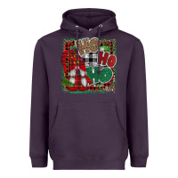 Plum Ho Ho Ho Gnomes Heavyweight Hoodie - CowhideDigitalArt