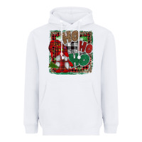 White Ho Ho Ho Gnomes Heavyweight Hoodie - CowhideDigitalArt