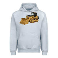 Heather Grey bulldozer Urban Hoodie - Artiststas