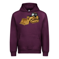 Mauve Wine bulldozer Urban Hoodie - Artiststas