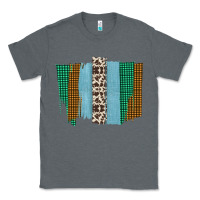 Charcoal Heather Western Farm Life Cowhide Brush Strokes Classic Tee - Bettercallsaul