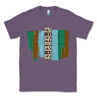 Lavender Western Farm Life Cowhide Brush Strokes Classic Tee - Bettercallsaul