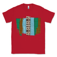 Red Western Farm Life Cowhide Brush Strokes Classic Tee - Bettercallsaul