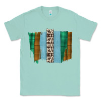 Seafoam Western Farm Life Cowhide Brush Strokes Classic Tee - Bettercallsaul