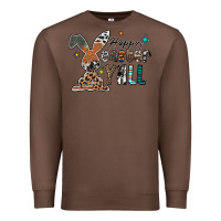 Chestnut Happy Easter Y'all Premium Sweatshirt - CowhideDigitalArt