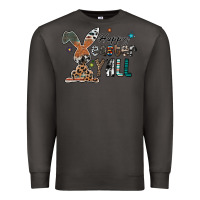 Smoke Happy Easter Y'all Premium Sweatshirt - CowhideDigitalArt