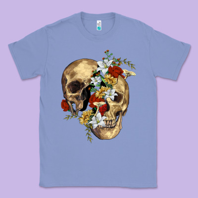 Nature Skull Classic Tee Designed By Ranaportraitstore