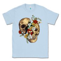 Dusty Blue nature skull Classic Tee - RanaPortraitStore