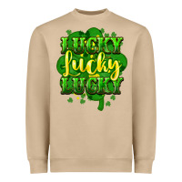 Mushroom lucky lucky lucky clover St. Patrick's Heavyweight Sweatshirt - HowdyJamesFarm