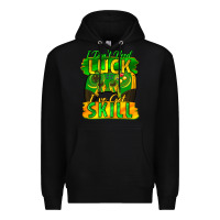 Black I don't need luck i've got skill st. patricks day Premium Hoodie - FaDigitalArtStudio