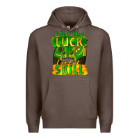 Coffee I don't need luck i've got skill st. patricks day Premium Hoodie - FaDigitalArtStudio
