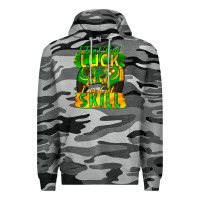 Slate Camo I don't need luck i've got skill st. patricks day Premium Hoodie - FaDigitalArtStudio