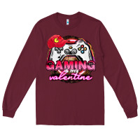 Burgundy Gaming is my valentine Long Sleeve Tee - HowdyJamesFarm