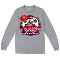 Heather Grey Gaming is my valentine Long Sleeve Tee - HowdyJamesFarm