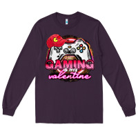 Plum Gaming is my valentine Long Sleeve Tee - HowdyJamesFarm