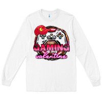White Gaming is my valentine Long Sleeve Tee - HowdyJamesFarm