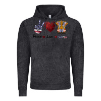 Vintage Black Peace Love Veteran Vintage Hoodie - Bettercallsaul