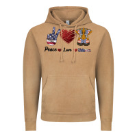 Peace Love Veteran Vintage Hoodie | Teevron