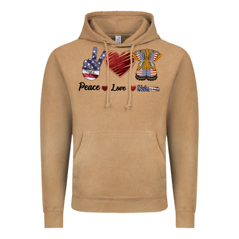 Peace Love Veteran Vintage Hoodie by Bettercallsaul | Teevron